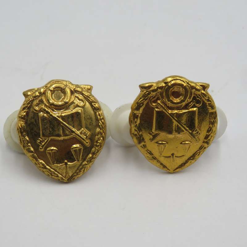 SA Prison services cap and collar badges set
