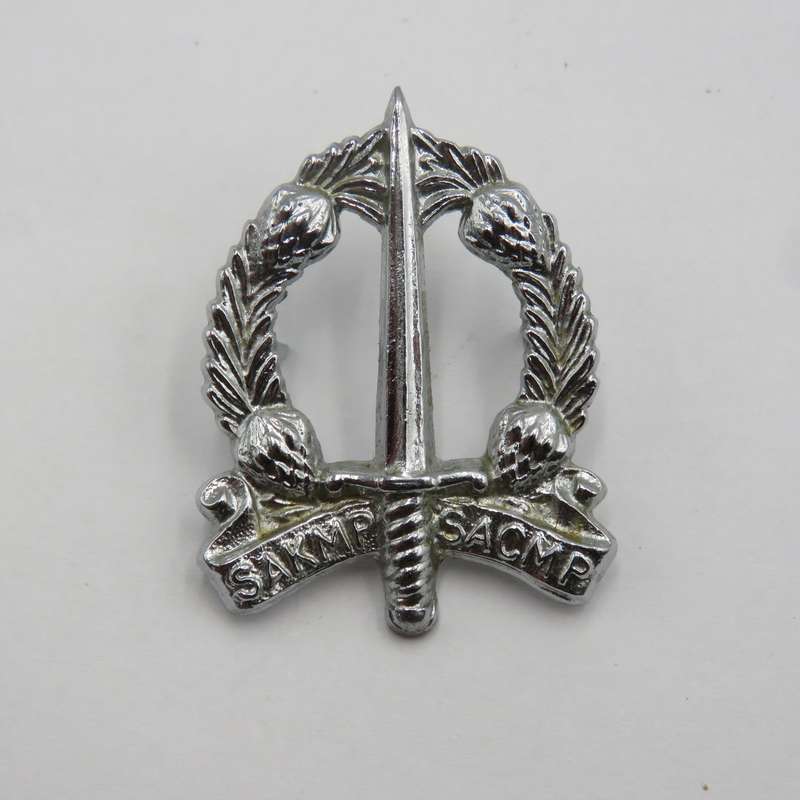 SA Corps of Military Police cap and collar badge