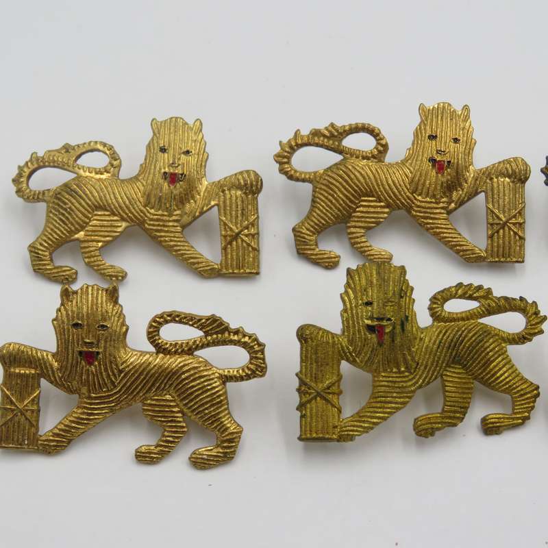 Lot of 3 pairs of SA Navy Petty officer collar badges