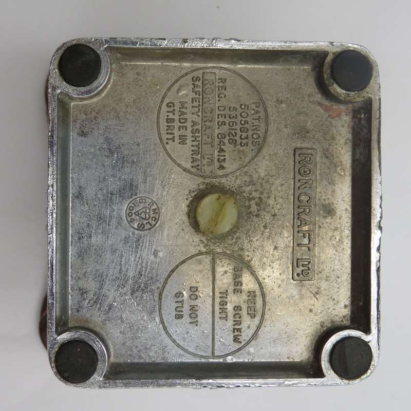 Vintage Bibbly Line maritime shipping safety ashtray