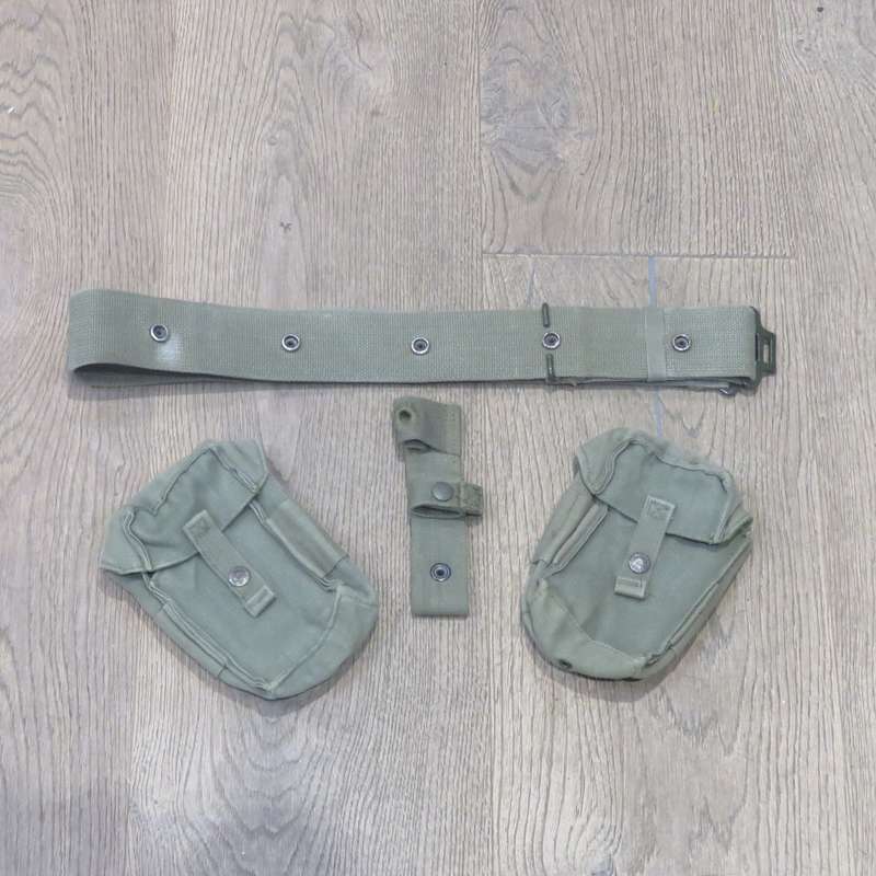 SADF webbing belt with ammo pouches and frog