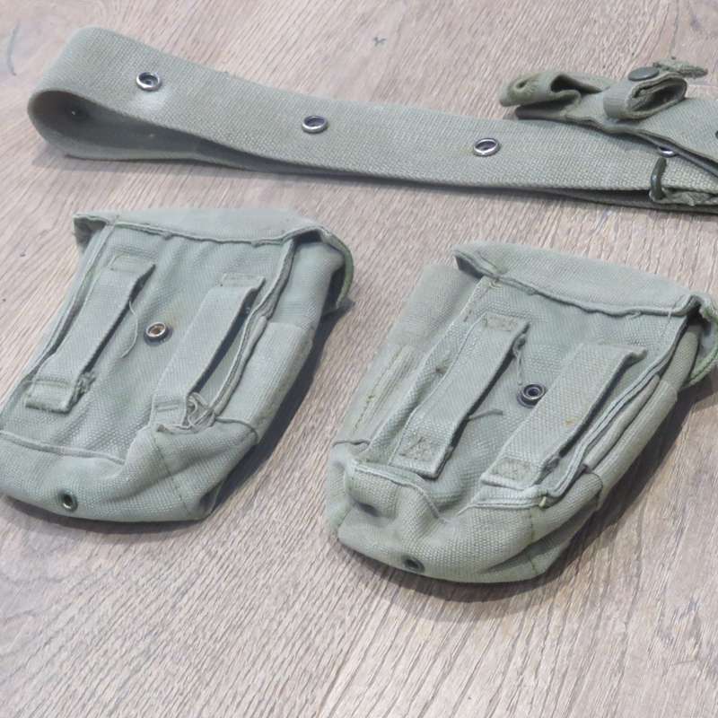 SADF webbing belt with ammo pouches and frog