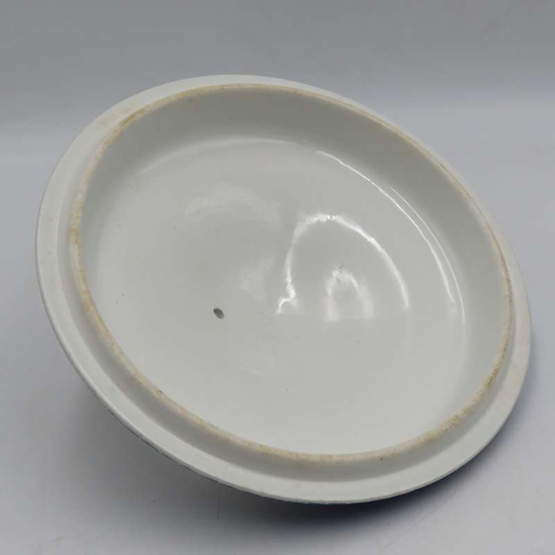 Antique  Lynn Wedgwood Etruria serving bowl with lid - lid handle chipped.