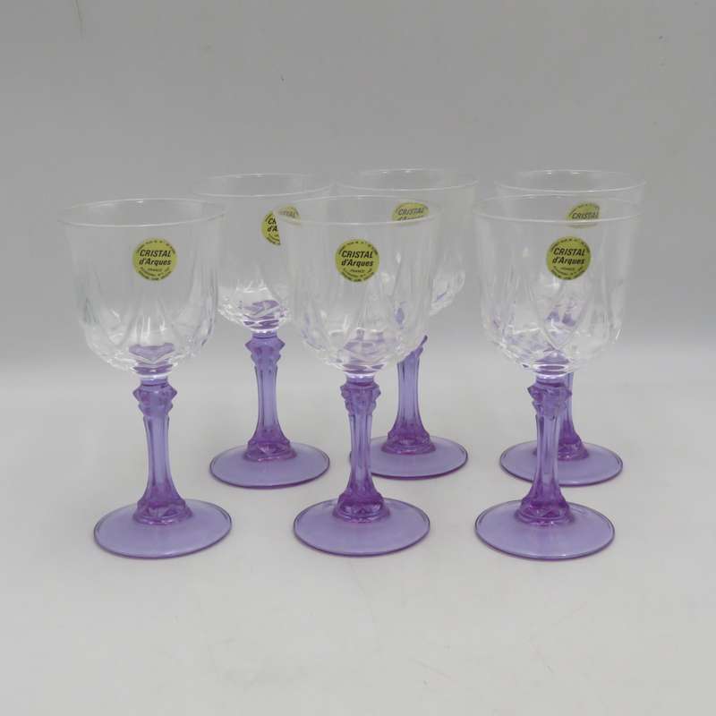 Vintage Set of 6 crystal glasses in original box