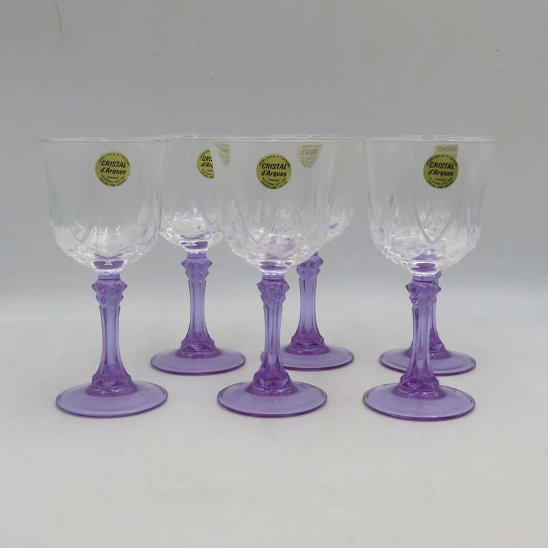 Vintage Set of 6 crystal glasses in original box