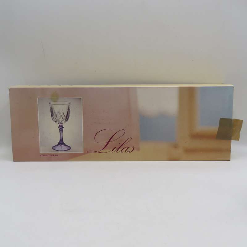 Vintage Set of 6 crystal glasses in original box