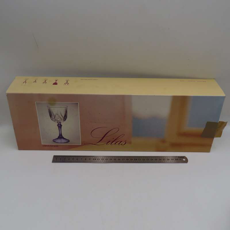 Vintage Set of 6 crystal glasses in original box