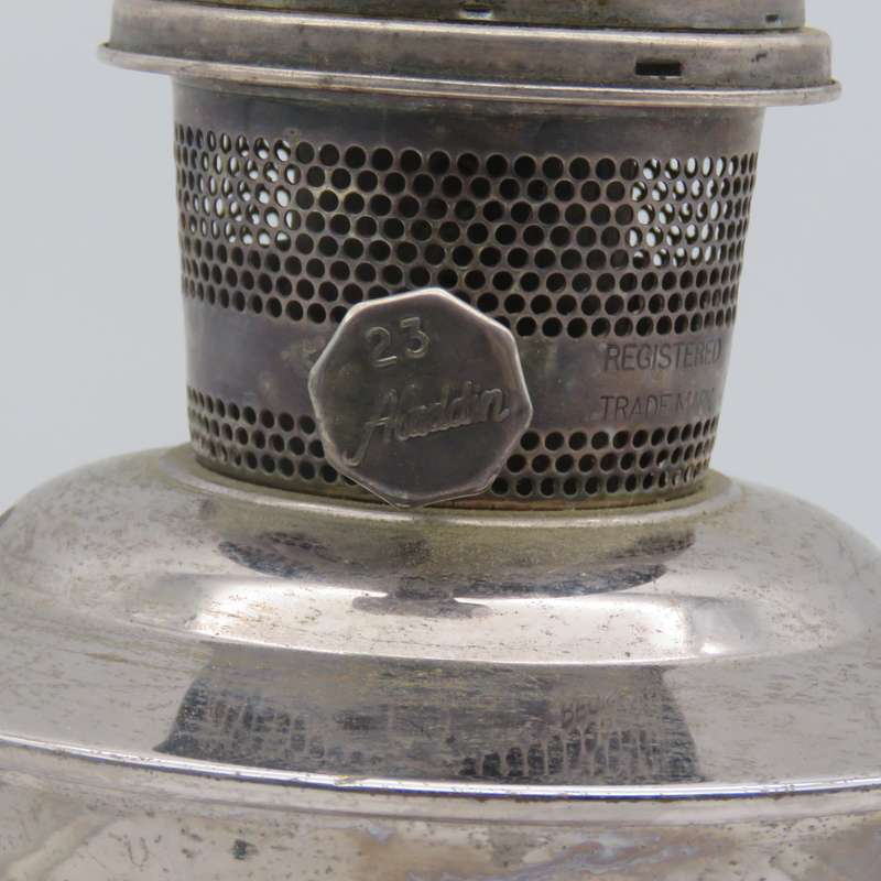 Vintage Aladdin No:23 Paraffin lamp with glass funnel