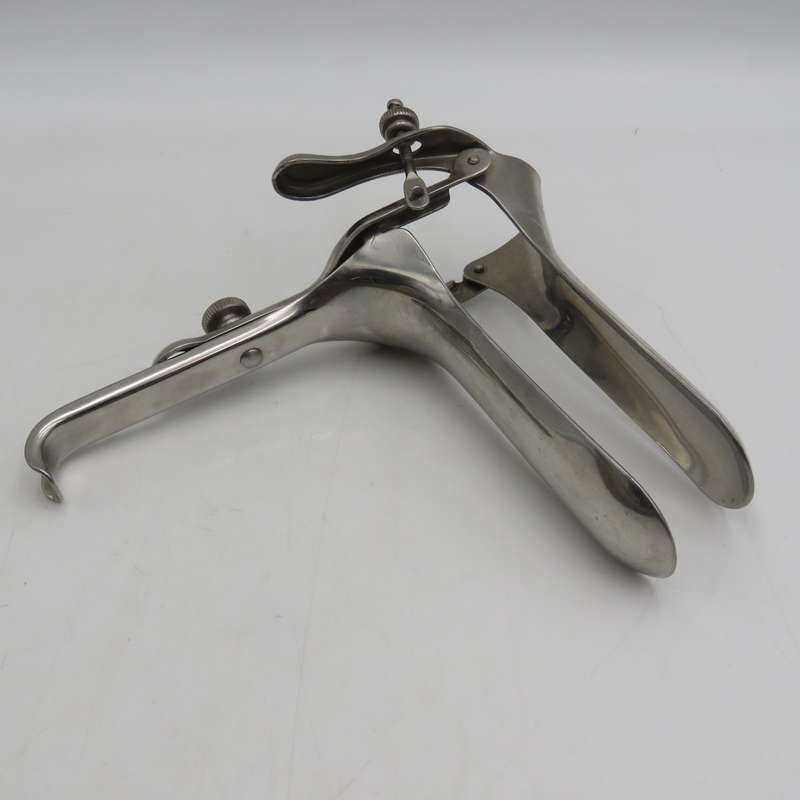 Stainless steel vintage speculum - vaginal inspection