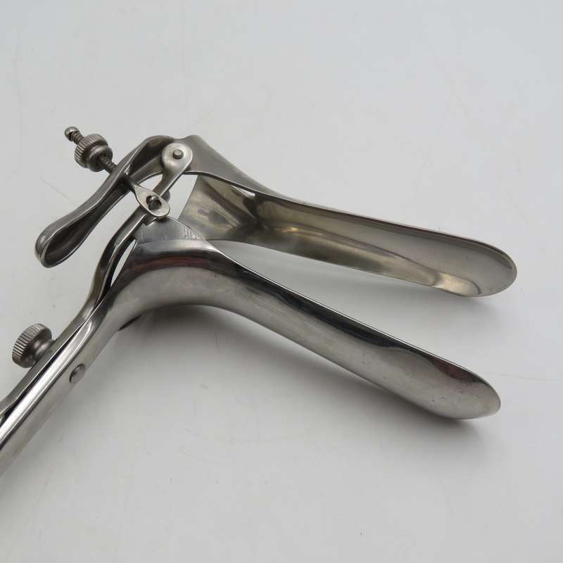 Stainless steel vintage speculum - vaginal inspection