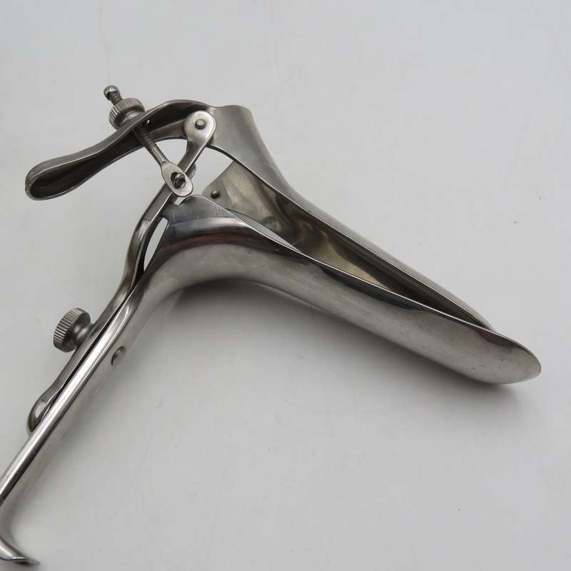 Stainless steel vintage speculum - vaginal inspection