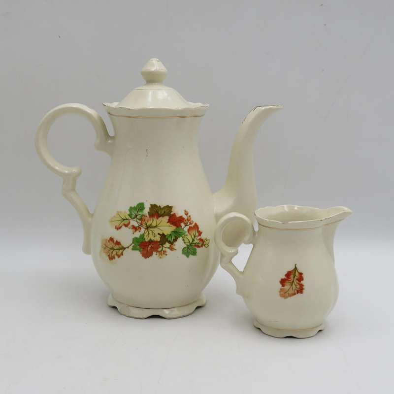 Set of 6 Duo's with milk pot and tea pot #759