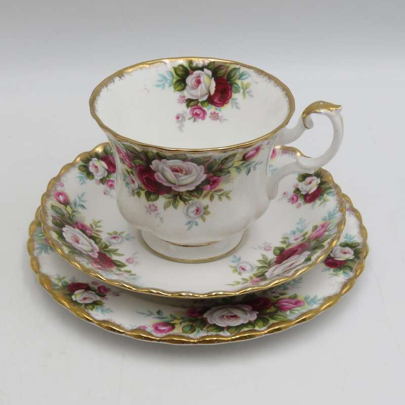 Vintage Royal Albert Celebration trio - side plate incorrectly marked with Cottage Garden pattern