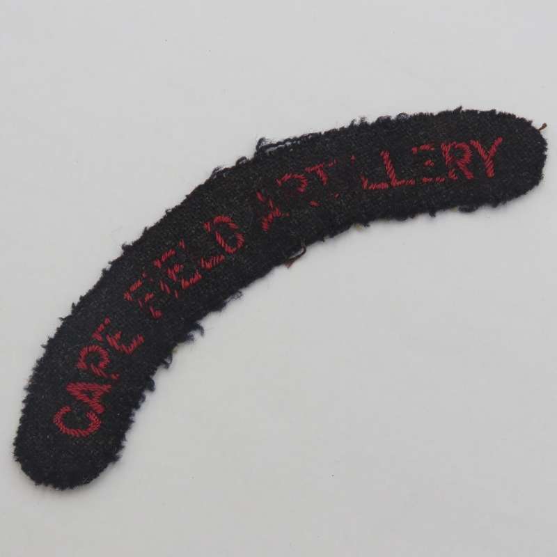 Cape Field Artillery cloth shoulder title