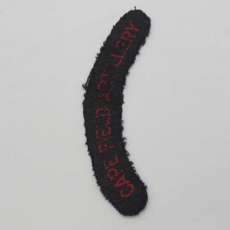 Cape Field Artillery cloth shoulder title