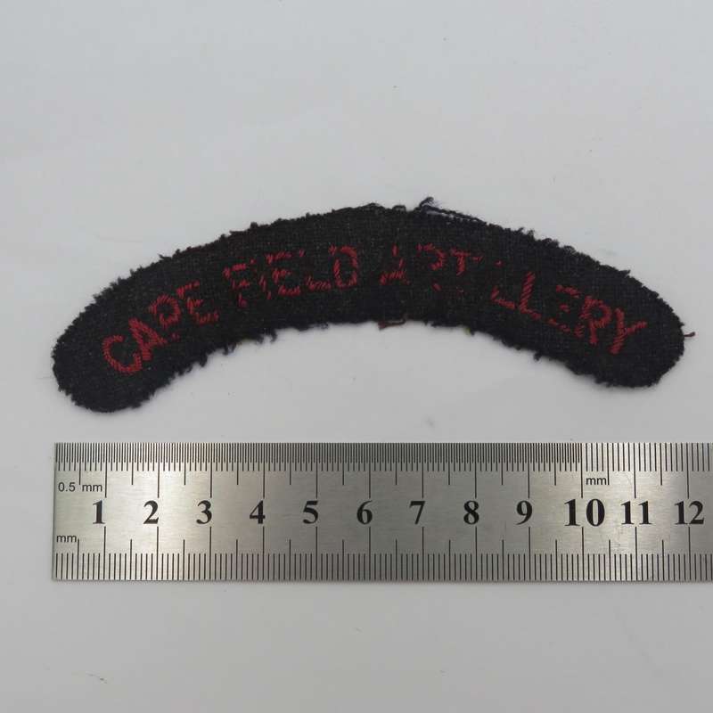 Cape Field Artillery cloth shoulder title