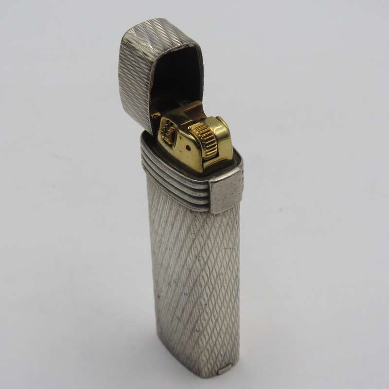 Vintage Christian Dior silverplated lighter - Working