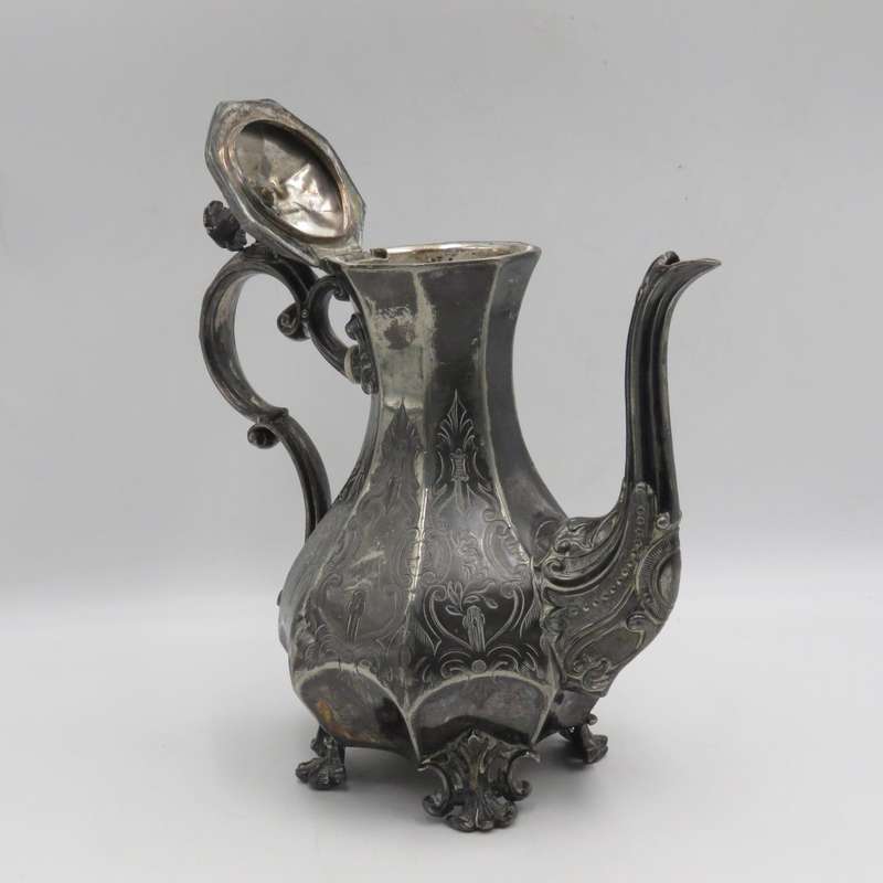 Antique Britannica Metal coffee pot