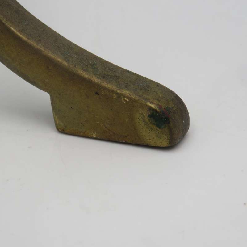 Antique brass stand for fire tools