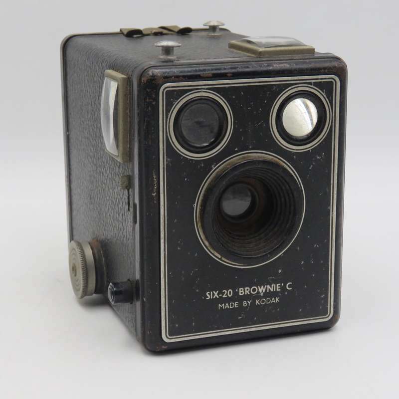 Vintage Kodak six-20 Brownie C box camera