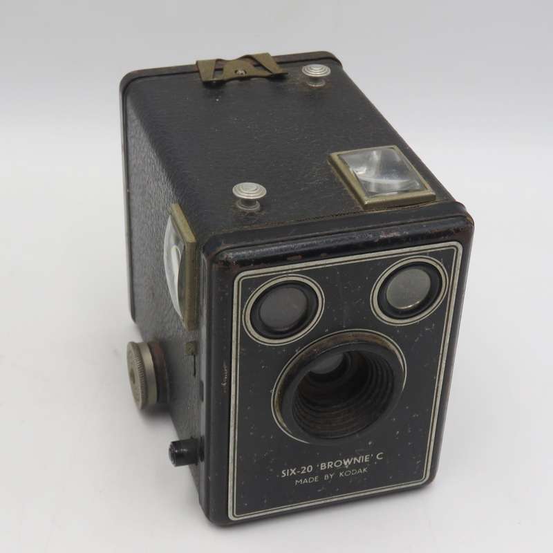 Vintage Kodak six-20 Brownie C box camera
