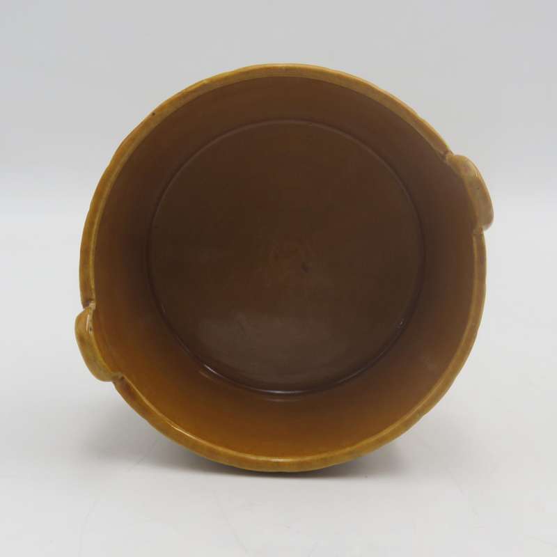 Vintage portuguese ceramic barrel shaped dish with lid