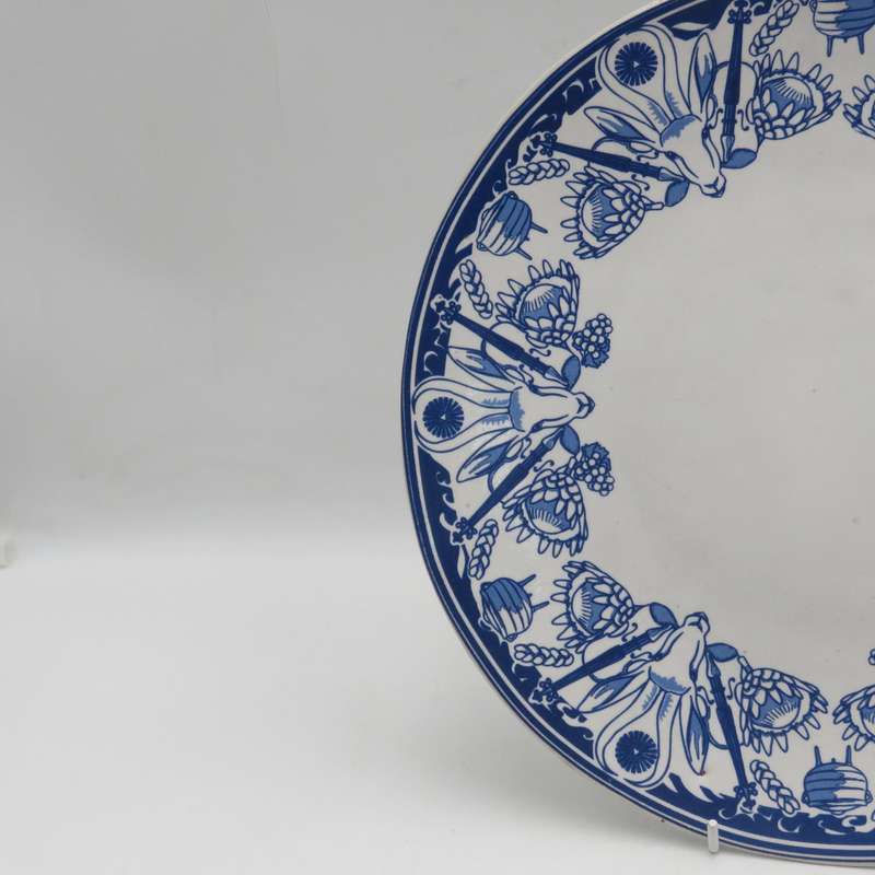 Vintage Naspers 100 Years commemorative plate by Mervyn Gers Cape Town