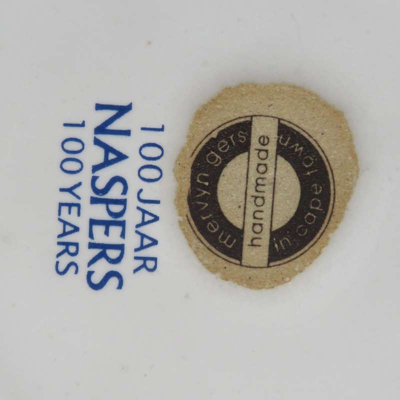 Vintage Naspers 100 Years commemorative plate by Mervyn Gers Cape Town