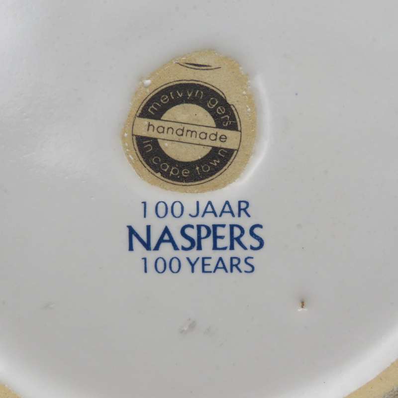Vintage Naspers 100 Years commemorative plate by Mervyn Gers Cape Town