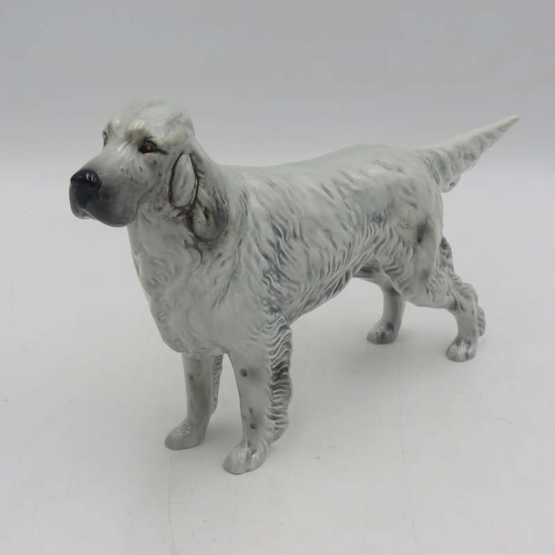 Vintage Beswick English Setter porcelain dog figurine