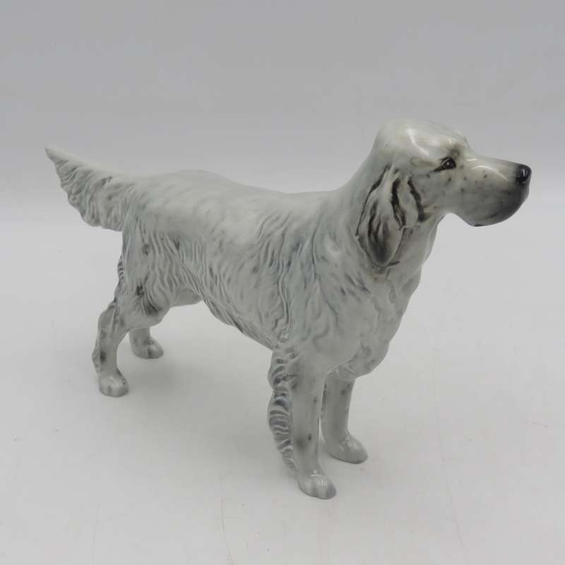 Vintage Beswick English Setter porcelain dog figurine