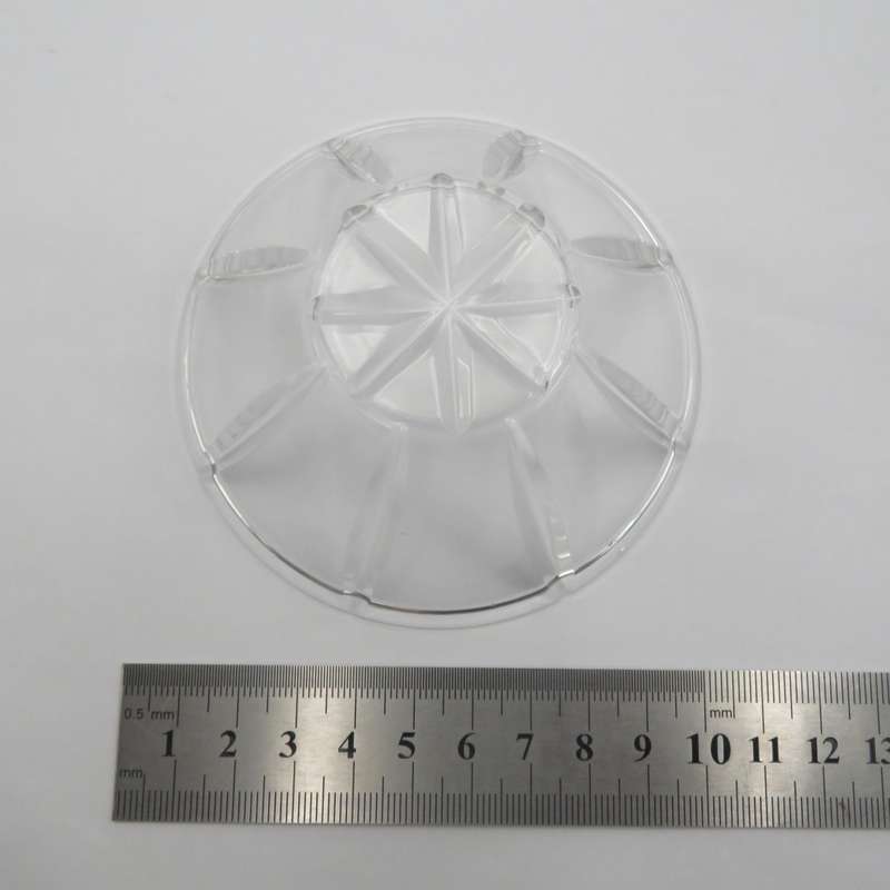 Vintage crystal glass trinket bowl with lid