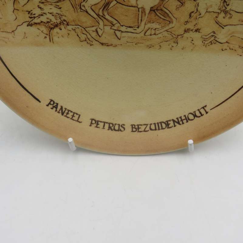 Die kindermonument - Bloemfontein - Paneel Petrus Bezuidenhout porcelain plate - Drostdy ware