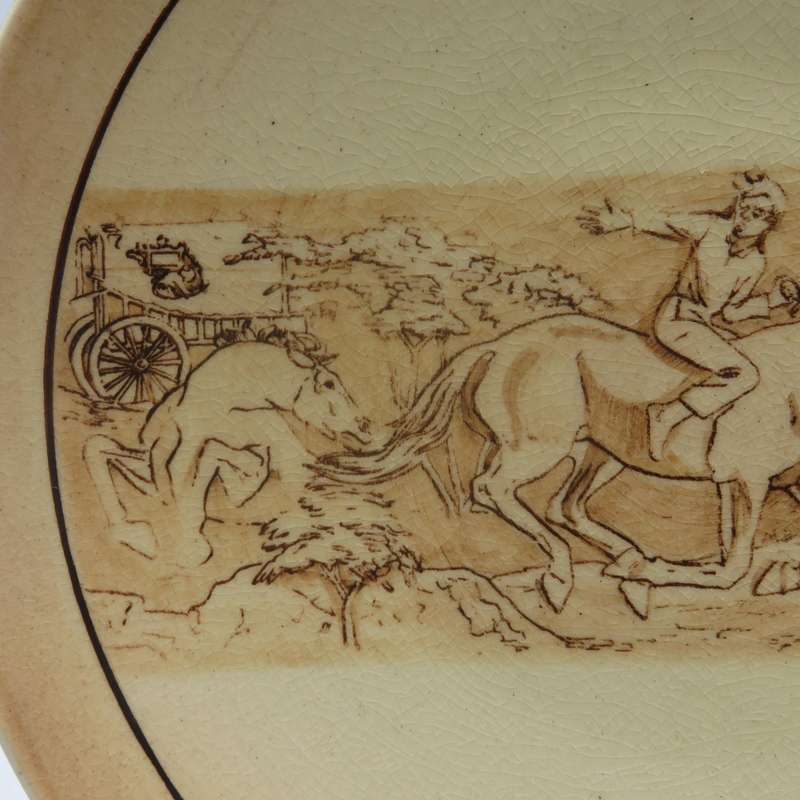 Die kindermonument - Bloemfontein - Paneel Petrus Bezuidenhout porcelain plate - Drostdy ware