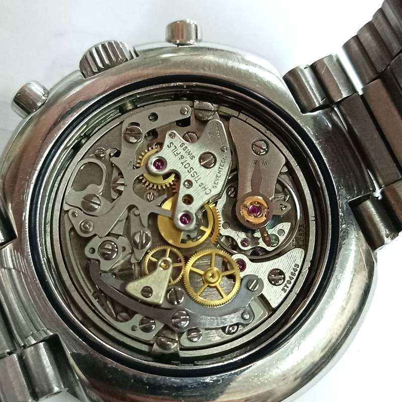 Vintage 1971 Tissot T12 chronograph mechanical mens watch - very good condition - working