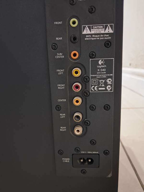 Logitech X-540 5.1 Surround Sound Speaker System with Subwoofer