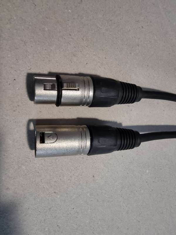 Tecnix Professional XLR Audio Cables Male to Female - 5m