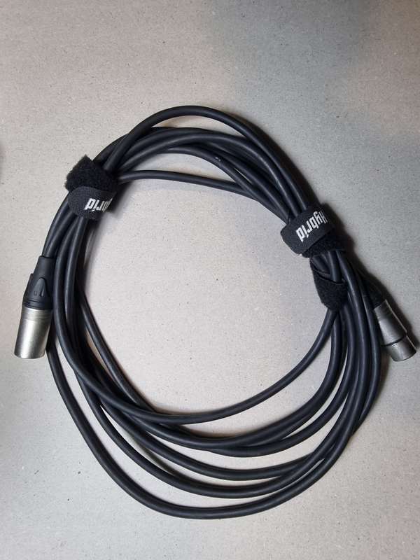 Hybrid Professional XLR Audio Cables Male to Female - 5m