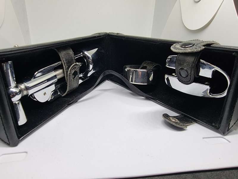 Portable Wine opener in leather case