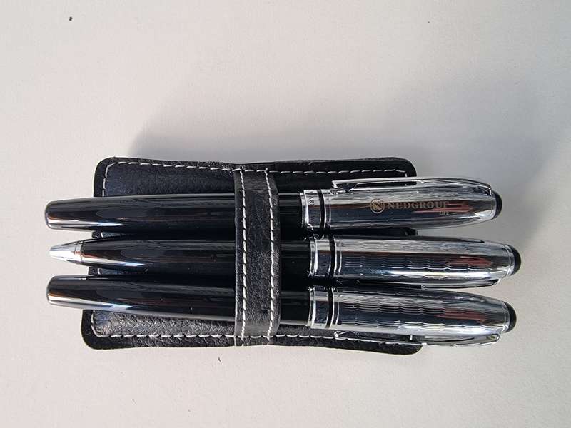 Mark Twain Pen 3pc Set in Leather Case