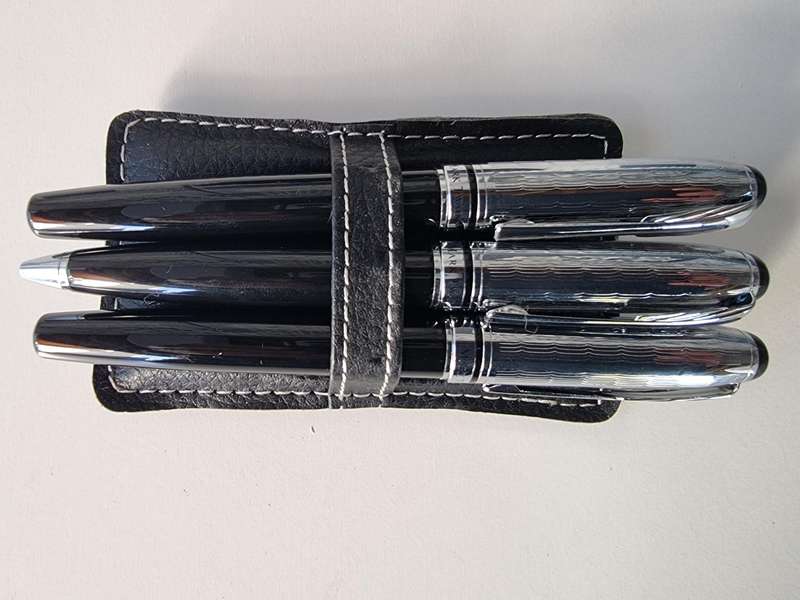 Mark Twain Pen 3pc Set in Leather Case