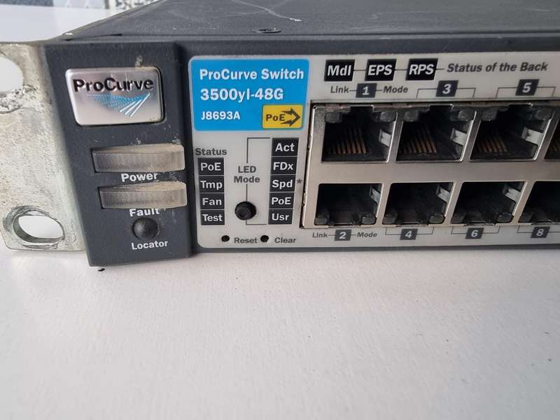 HP ProCurve POE 10/100/1000 48 Port Switch 3500yl (J8693A)
