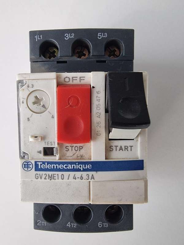 Telemecanique GV2ME10/4-6.3A Motor Protection Circuit Breaker
