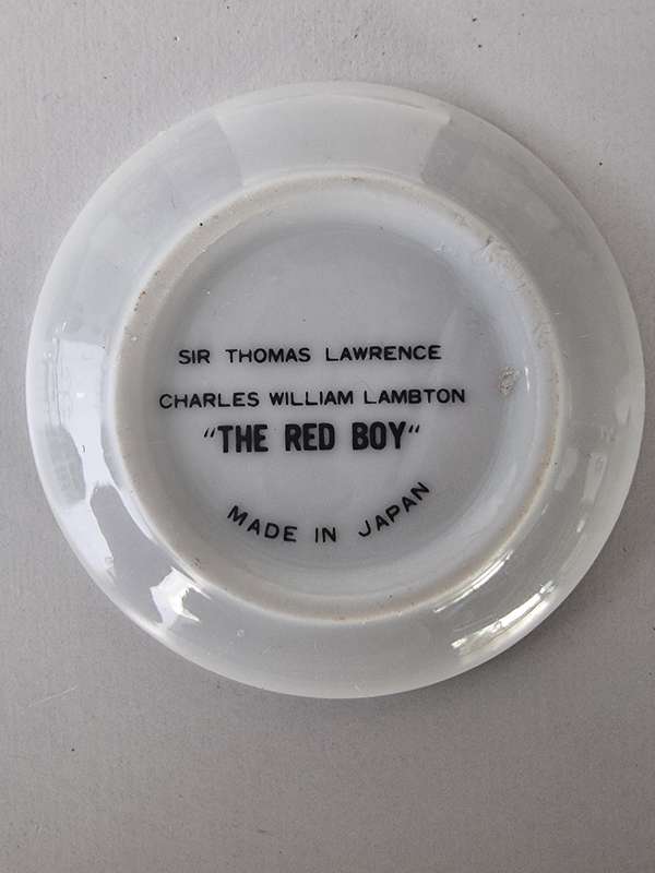Collectors Item -Decorative Mini Plate Featuring Sir Thomas Lawrence's Famous Painting "The Red Boy"