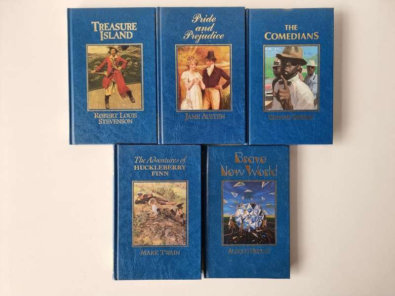 5x Hard Cover Books From The Greatest Writers Library - Excellent condition