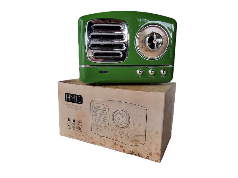 Powerful Little Vintage Looking Microwave Bluetooth Speaker