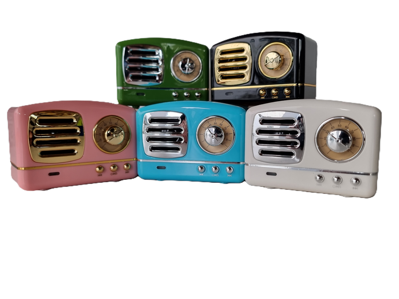 Powerful Little Vintage Looking Microwave Bluetooth Speaker