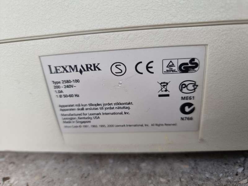 Lexmark 2580 forms printer