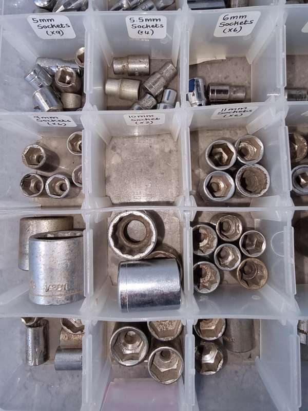 Sockets Various Sizes - Approximately 120