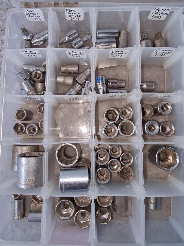 Sockets Various Sizes - Approximately 120